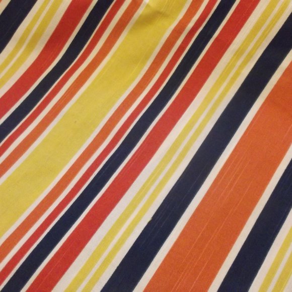 4 Striped Upholstery Fabric Squares Home Decor - Picture 2 of 5